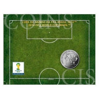 Brazil 2014 2 Reais Pass - 2014 Fifa World Cup Brazil Cuni Coin photo