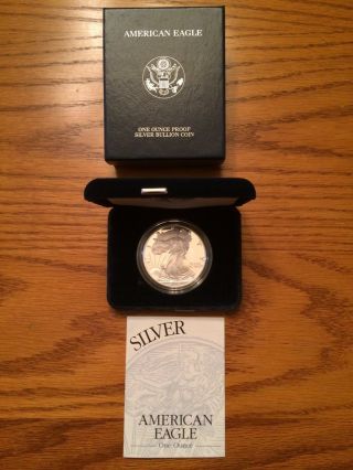 2001 Silver American Eagle Proof 1oz W photo