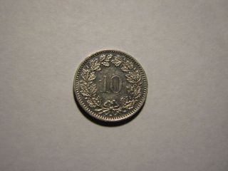 1990 Switzerland - 10 Rappen Coin photo