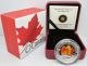 2013 Canada $10 Fine Silver Coin - The Maple Leaf - With Colour - Rcm - No Tax Coins: Canada photo 2