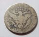 1911 - D Silver Barber Quarter Coin - Better Date Quarters photo 1