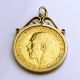 1918 George V 22k Gold Full Sovereign Coin Pendant With Error Collect Or Scrap Coins: World photo 1
