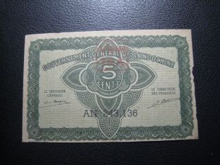 Indo - Chine 5 Cent 1942 Has 