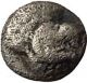 Ancient Silver Greek Coin Of City In Caria 400bc Ram & Lion I32708 Coins: Ancient photo 1