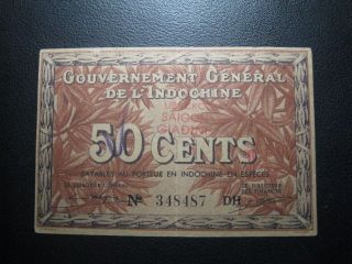 Indo - Chine 50 Cents 1939 Has 