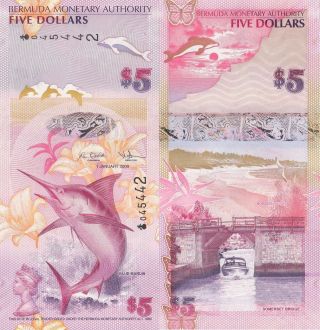 Bermuda 5 Dollars (2009) - Marlin/polymer Hybrid/onion Prefix/p58 photo