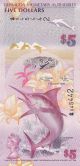 Bermuda 5 Dollars (2009) - Marlin/polymer Hybrid/onion Prefix/p58 North & Central America photo 1