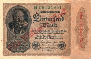 Xxx - Rare 1 Milliarde (billion) Mark Weimar Inflation Banknote 1922 photo