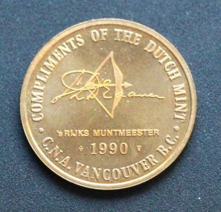 Dutch Medal For 1990 Cna Convention In Vancouver photo