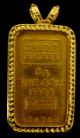 Very Rare 5g 24k Fine Gold Bar Credit Suisse Bullion Embezzled Pendant 878750 Gold photo 1
