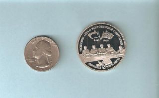 Russia 1995 Copper - Nickel 3 Rouble Proof Coin 33 Mm Wwii German Surrender photo
