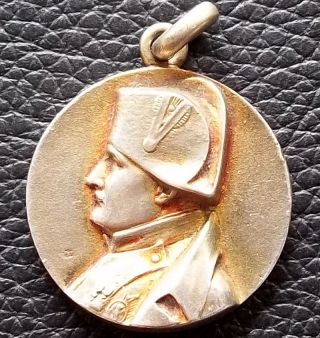 France Antique Napoleon Bonaparte Bust Medal Signed With Monogram High Relief photo