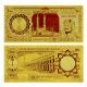 Saudi Arabia 24k Gold Banknote 100 Riyals Paper Replica Bill Certificate Middle East photo 2