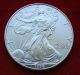 1998 Silver Dollar Coin 1 Troy Oz American Eagle St Gaudens Walking Liberty Bu Silver photo 2