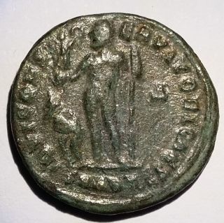 Ancient Roman Bronze Coin Licinius 308 - 324 Ad Jupiter photo