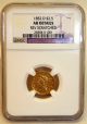 Rare 1852 - D $2.  5 Dollar Coin Au Details Rev Scratched Graded Ngc Gold (Pre-1933) photo 1