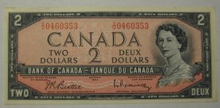 1954 - Canada 2 Dollars Banknote photo