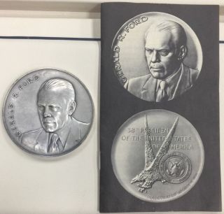 Maco.  Gerald R.  Ford Inaugural Silver Medal,  1974 By Kaufman & Eliscu photo