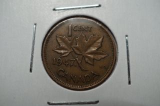 Canada 1947 Ml Bl 7 Small Cent Maple Leaf Blunt 7 photo