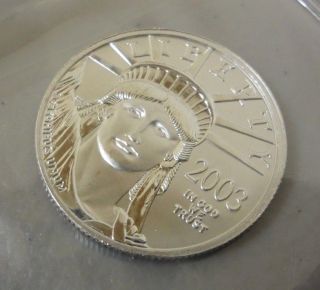 2003 American Platinum Eagle 1/2 Oz.  9995 Platinum Uncirculated $50 Coin/bullion photo