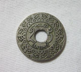 Morocco.  25 Centimes,  Nd (1924). photo