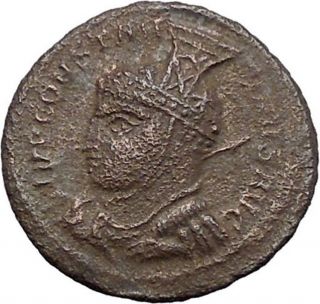 Constantine I The Great 318ad Ancient Roman Coin Two Victories W Shield I48631 photo