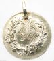 Horse & Lucky Shoe With Monogram Decors - Antique Silver Medal Pendant Exonumia photo 3