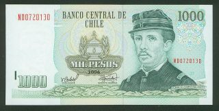 Chile Pick 154f 1000 Pesos Unc.  2006 photo