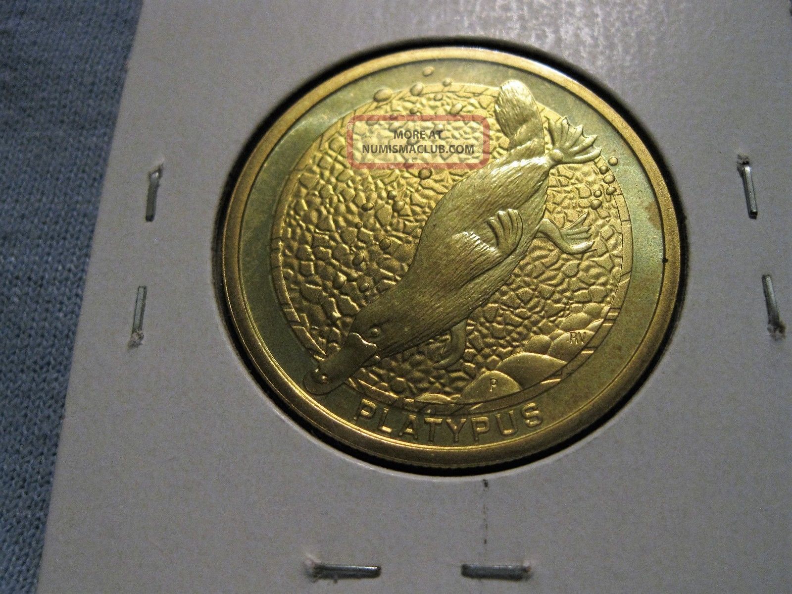 Australia 1 Dollar 2008 Platypus Km 1177 Australia photo