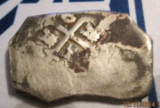 8 Reales Shipwreck Treasure Coin Silver For Mans Pendant photo