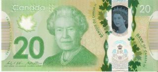 Canada Uncirculated Banknote - Historic Reign Commemorative 20$ 2015 Fws 0840291 photo