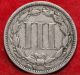 1867 Philadelphia Nickel Three Cent Coin Three Cents photo 1