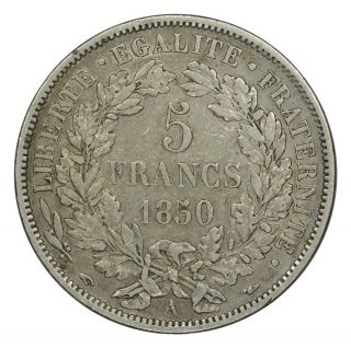 France 1850a 5 Francs Vf. photo