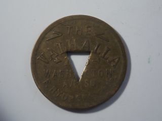 Minneapolis,  Minnesota The Valhalla 5 Cent Brass Trade Token photo