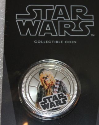 2011 Star Wars Collectible Coin - Chewbacca Base Metal Coin photo
