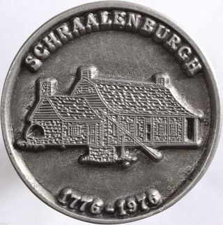 Schraalenburgh 1776 - 1976 Bicentennial Medal 51mm 2.  4 Oz - 70534 photo