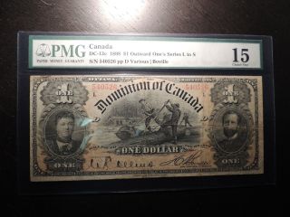 1898 Dominion Of Canada $1 One Dollar Dc - 13c Boville Certifed Pmg Choice Fine 15 photo