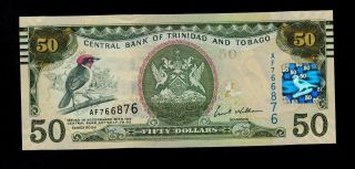 Trinidad & Tobago 50 Dollars 2006 (2012) Pick Unc Banknote. photo