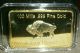 1 Oz Ounce Fine Gold Bullion Bar 100 Mills.  999 Pure 24k American Buffalo Bison Gold photo 3