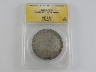 1878 Cc Morgan Silver Dollar - $1 - Anacs - Vf 35 Details photo