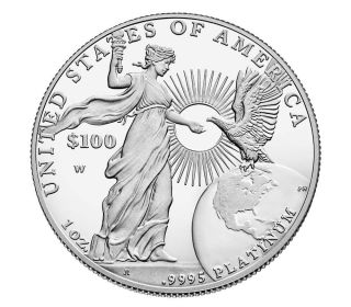 2015 W American Eagle Platinum 1oz Proof Coin Item Pm8 Pre - photo