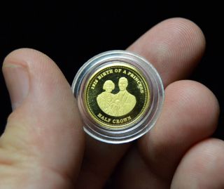 2012 9ct Gold Proof Half Crown 1926 Birth Of A Princess Tdc Coin Westminster photo