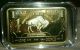 (qty1) 1ozfine Gold Bullion Bar 100 Mills.  999 Pure 24k American Buffalo Bison Gold photo 1