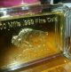 (qty1) 1ozfine Gold Bullion Bar 100 Mills.  999 Pure 24k American Buffalo Bison Gold photo 3