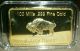 (qty1) 1ozfine Gold Bullion Bar 100 Mills.  999 Pure 24k American Buffalo Bison Gold photo 4