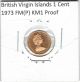 British Virgin Islands 1 Cent 1973 Fm (p) Km1 Proof - Bu British Virgin Islands photo 1