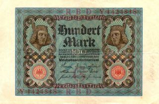 Xxx - Rare 100 Mark Weimar Banknote From 1920 Only 7 No photo