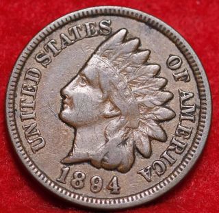 1894 Philadelphia Copper Indian Head Cent photo