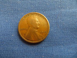 1917 Lincoln Wheat Cent Penny Circulated Coin photo