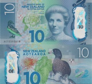 Zealand 10 Dollars (2015) - Katherine Sheppard/ducks/p186 - photo